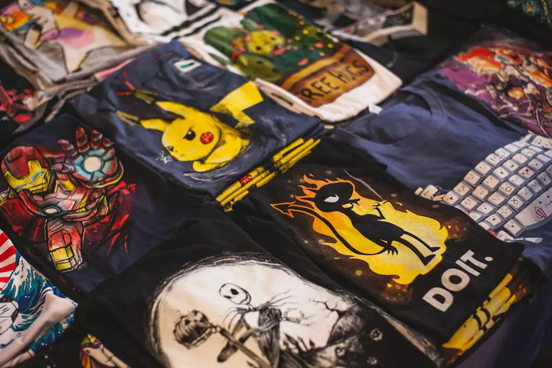 image of printed t-shirts